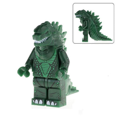 Godzilla Green (Godzilla) - Custom Building Blocks Mini Figures Compatible with LEGO