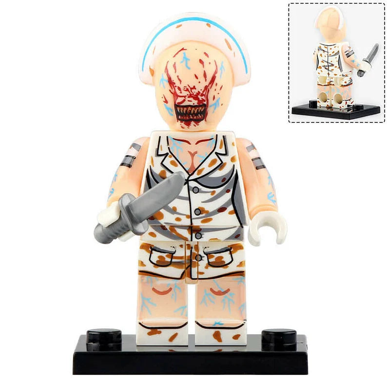 Nurse (Silent Hill) - Custom Building Blocks Mini Figures Compatible with LEGO