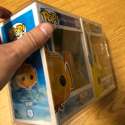 finding nemo 2 pops side by side best funko pop protectors thick strong uv scratch flat top stack vinyl display geek plastic shield vaulted eco armor fits collect protect display case kollector protector