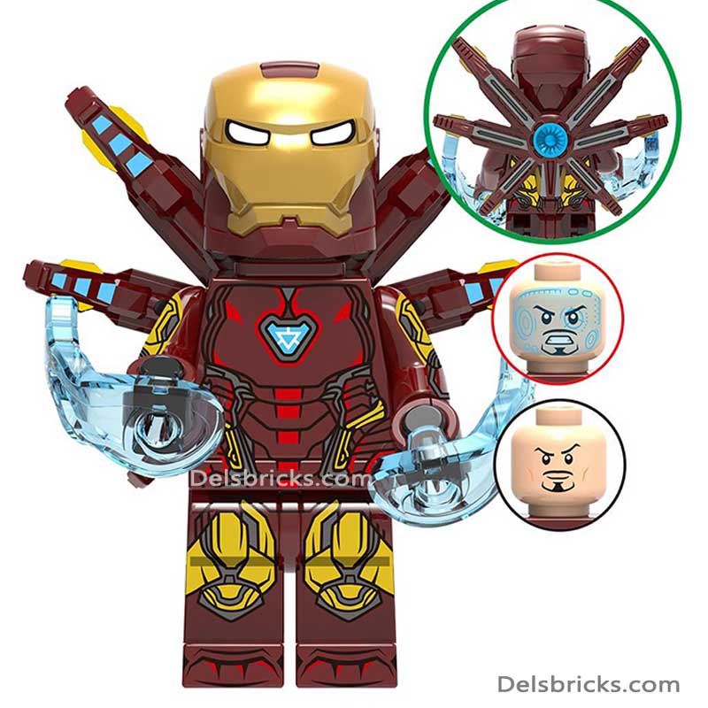 Iron Man Mark 85 Tony Stark (Marvel Avengers) - Custom Building Blocks Mini Figures Compatible with LEGO