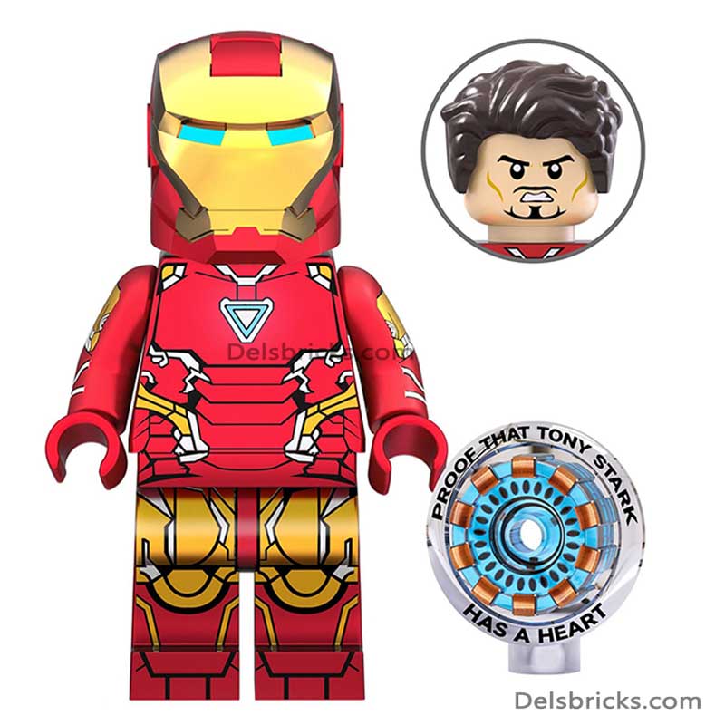 Iron Man Tony Stark (Marvel Avengers) - Custom Building Blocks Mini Figures Compatible with LEGO