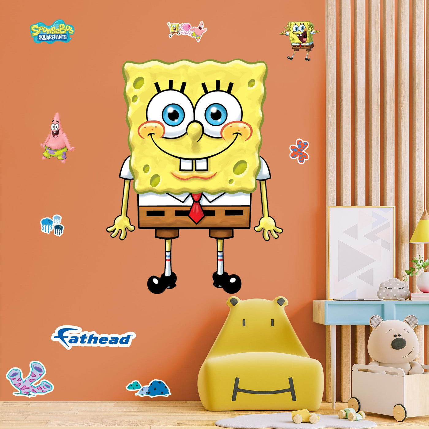 SpongeBob Squarepants - RealBig Collection - Official Nickelodeon - Reusable Vinyl Wall Decals