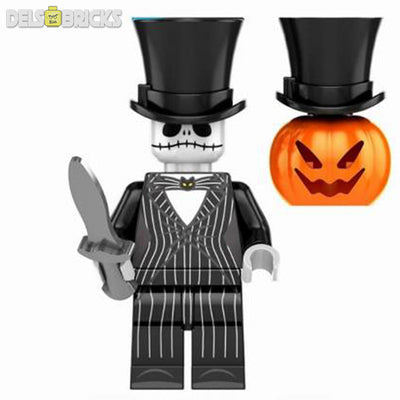 Jack Skellington (The Nightmare Before Christmas) - Custom Building Blocks Mini Figures Compatible with LEGO