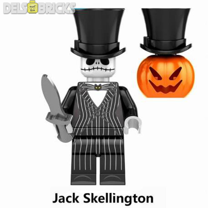 Jack Skellington (The Nightmare Before Christmas) - Custom Building Blocks Mini Figures Compatible with LEGO