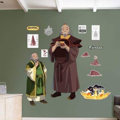 Iroh - Avatar The Last Airbender - RealBig Collection - Official Nickelodeon - Reusable Vinyl Wall Decals