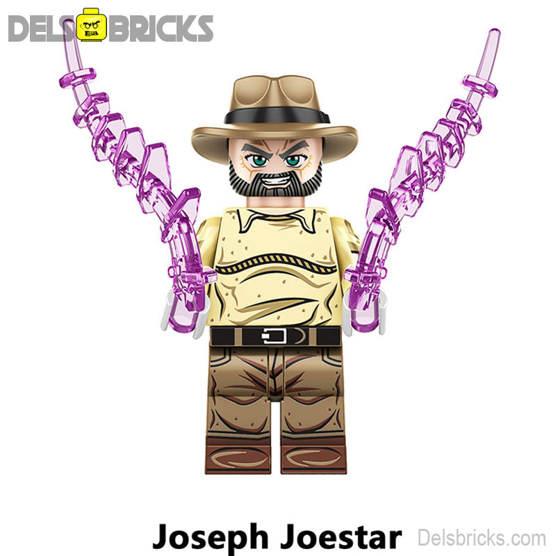 Joseph Joestar (JoJo's Bizarre Adventure) - Custom Building Blocks Mini Figures Compatible with LEGO