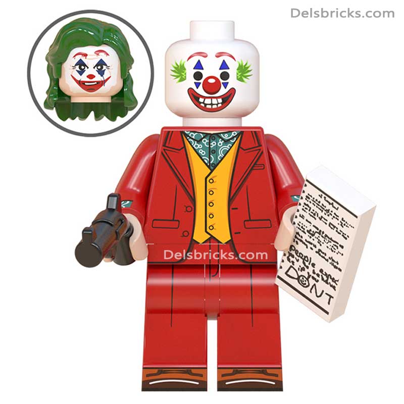 The Joker Arthur Fleck Joaquin Phoenix (DC) - Custom Building Blocks Mini Figures Compatible with LEGO