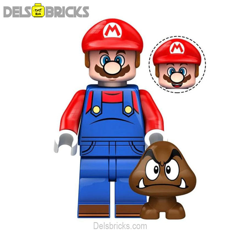 Mario (The Super Mario Bros.) - Custom Building Blocks Mini Figures Compatible with LEGO