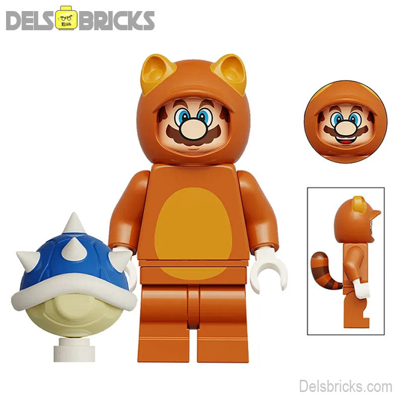 Tanooki Mario (The Super Mario Bros.) - Custom Building Blocks Mini Figures Compatible with LEGO