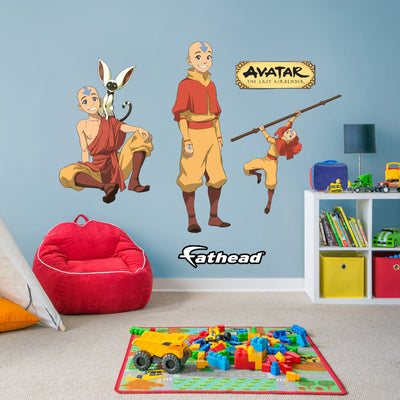 Aang - Avatar The Last Airbender - RealBig Collection - Official Nickelodeon - Reusable Vinyl Wall Decals