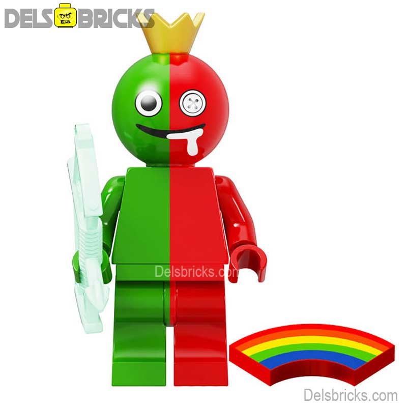 Rainbow Friends Red/Green - Custom Building Blocks Mini Figures Compatible with LEGO