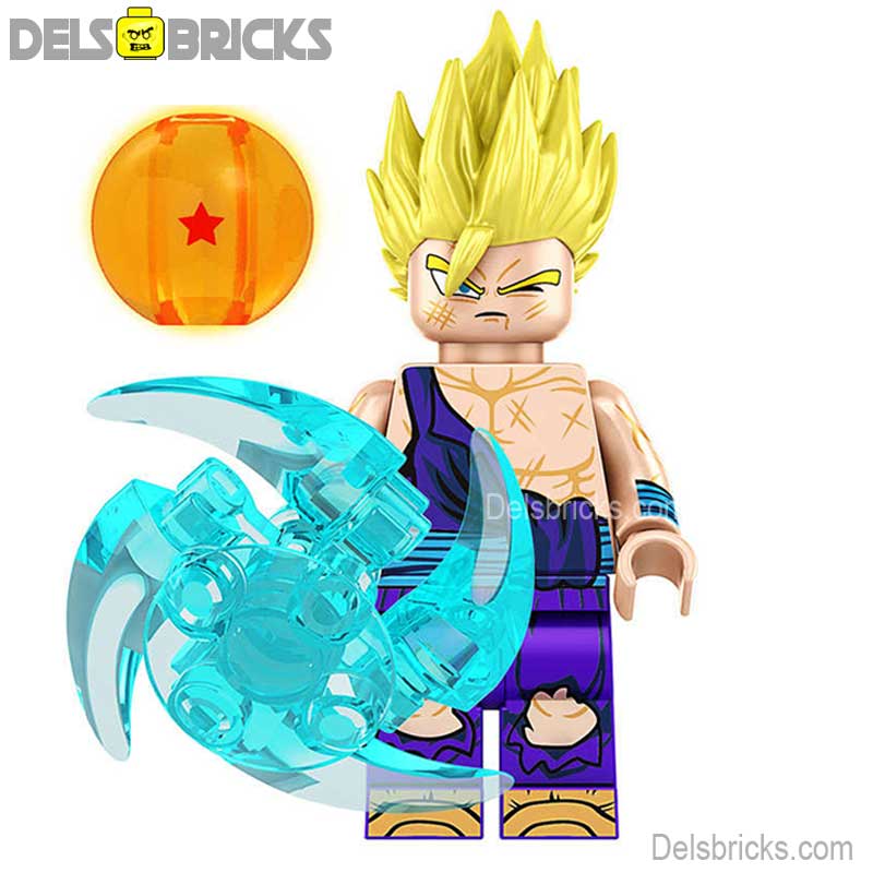 Gohan Super Saiyan (Dragon Ball Z) - Custom Building Blocks Mini Figures Compatible with LEGO