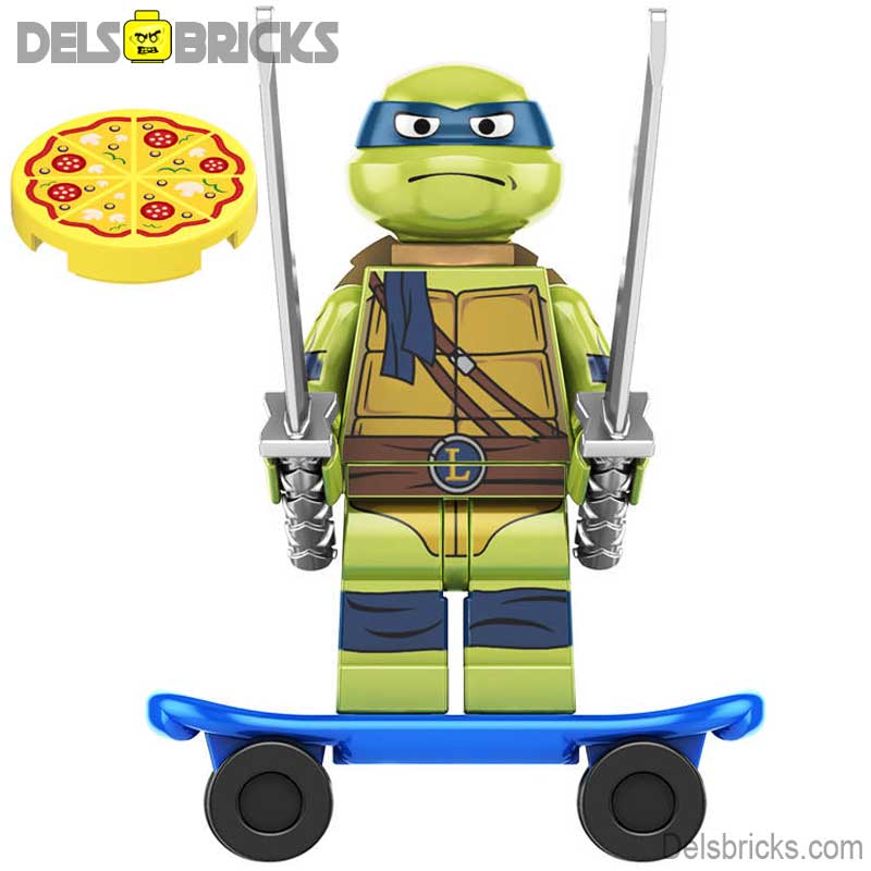 Leonardo Mutant Mayhem (Teenage Mutant Ninja Turtles) - Custom Building Blocks Mini Figures Compatible with LEGO