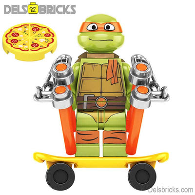 Set of 4 Mutant Mayhem (Teenage Mutant Ninja Turtles) - Custom Building Blocks Mini Figures Compatible with LEGO