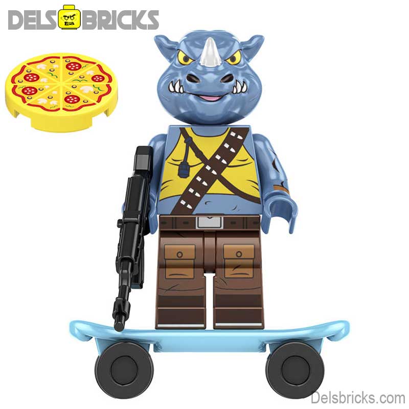 Rocksteady Mutant Mayhem (Teenage Mutant Ninja Turtles) - Custom Building Blocks Mini Figures Compatible with LEGO