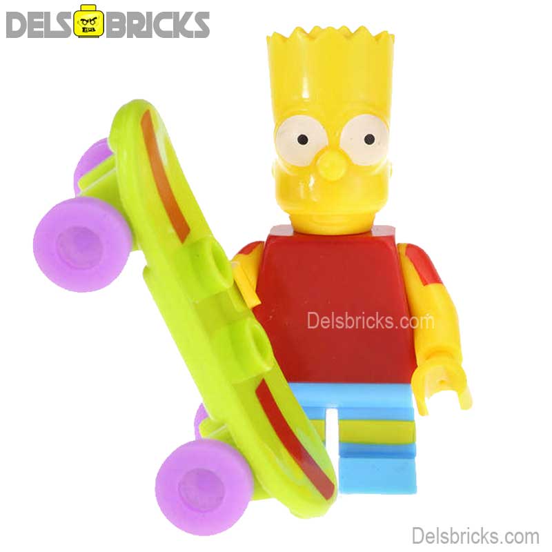 Bart Simpson (The Simpsons) - Custom Building Blocks Mini Figures Compatible with LEGO