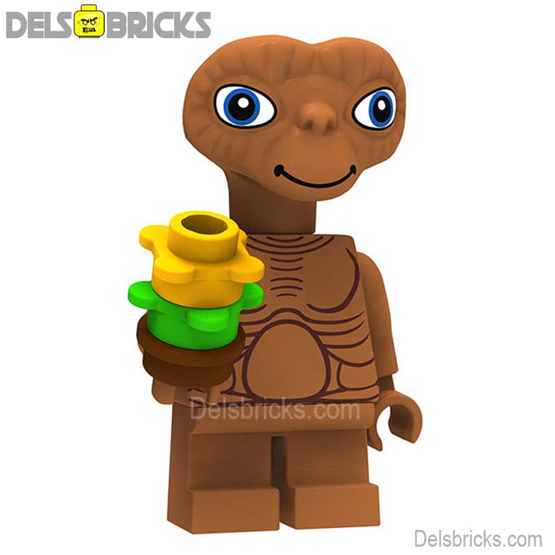 ET The Extraterrestrial (E.T.) - Custom Building Blocks Mini Figures Compatible with LEGO