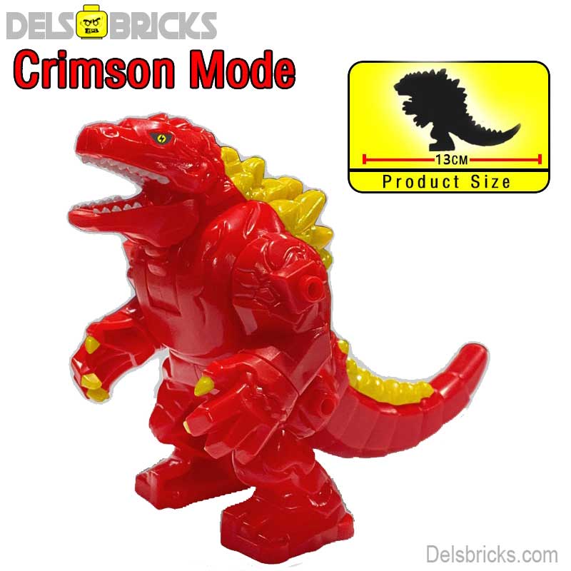 Godzilla Red (Godzilla) - Custom Building Blocks Mini Figures Compatible with LEGO