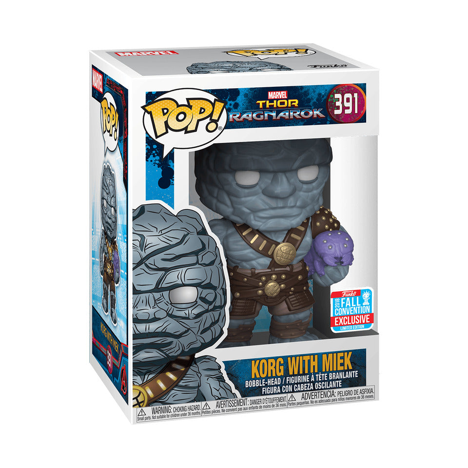 POP! Marvel: 391 Thor Ragnarok, Korg with Miek Exclusive