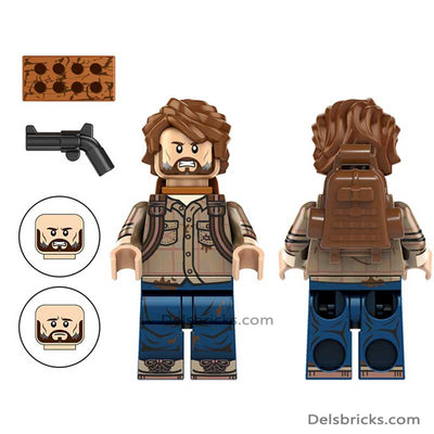 Set of 2 - Joel & Ellie (The Last of Us) - Custom Building Blocks Mini Figures Compatible with LEGO