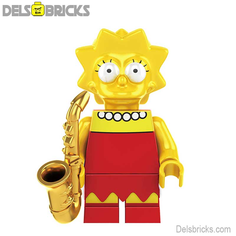 Lisa Simpson (The Simpsons) - Custom Building Blocks Mini Figures Compatible with LEGO