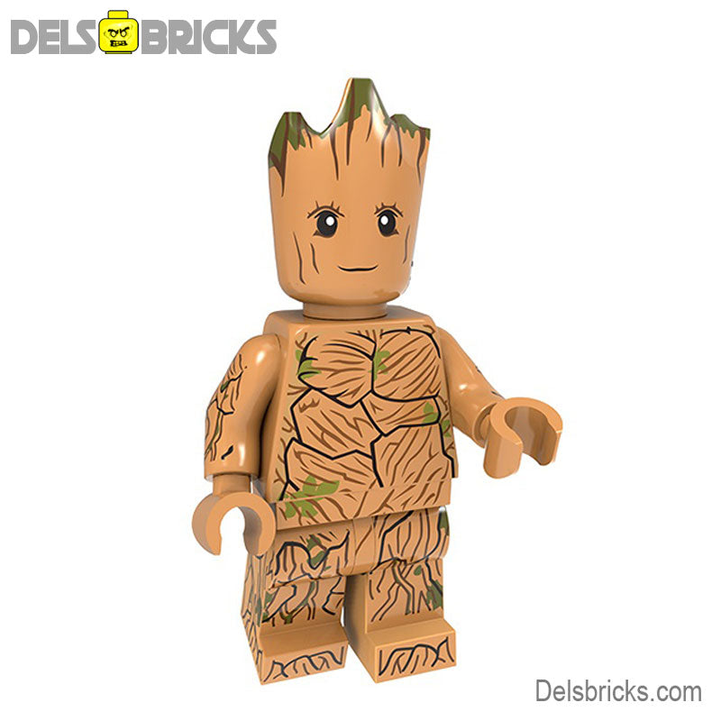 Baby Groot (Marvel Guardians of the Galaxy) - Custom Building Blocks Mini Figures Compatible with LEGO