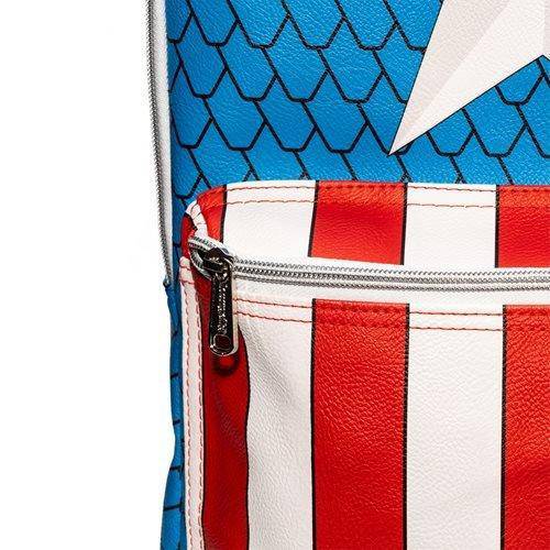 Loungefly Captain America Cosplay Backpack with Pin Set - Entertainment Earth Exclusive