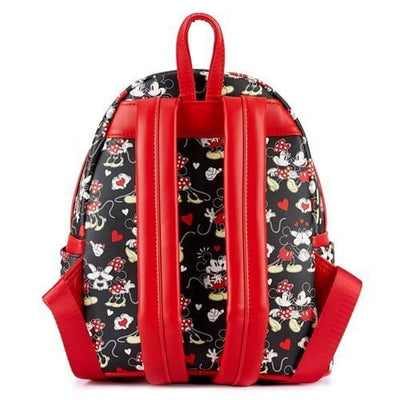 Loungefly Mickey Mouse and Minnie Mouse Heart Hands Mini-Backpack