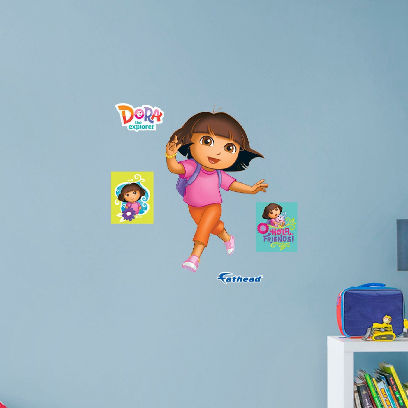 Dora the Explorer - RealBig Dora running Collection - Official Nickelodeon - Reusable Vinyl Wall Decals
