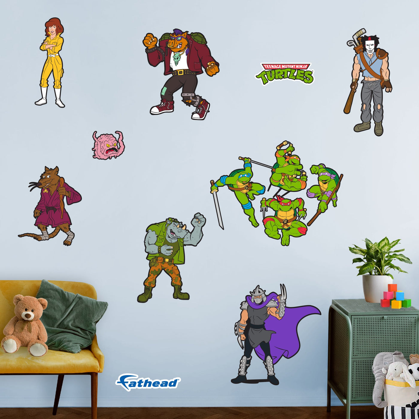 Teenage Mutant Ninja Turtles - RealBig Classic Characters Collection - Official Nickelodeon - Reusable Vinyl Wall Decals