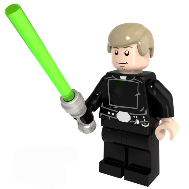 Luke Skywalker Jedi Master (Star Wars) - Custom Building Blocks Mini Figures Compatible with LEGO