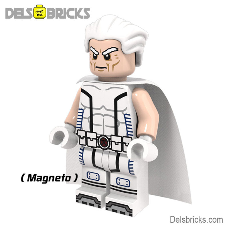 Magneto White Suit (Marvel X-Men) - Custom Building Blocks Mini Figures Compatible with LEGO