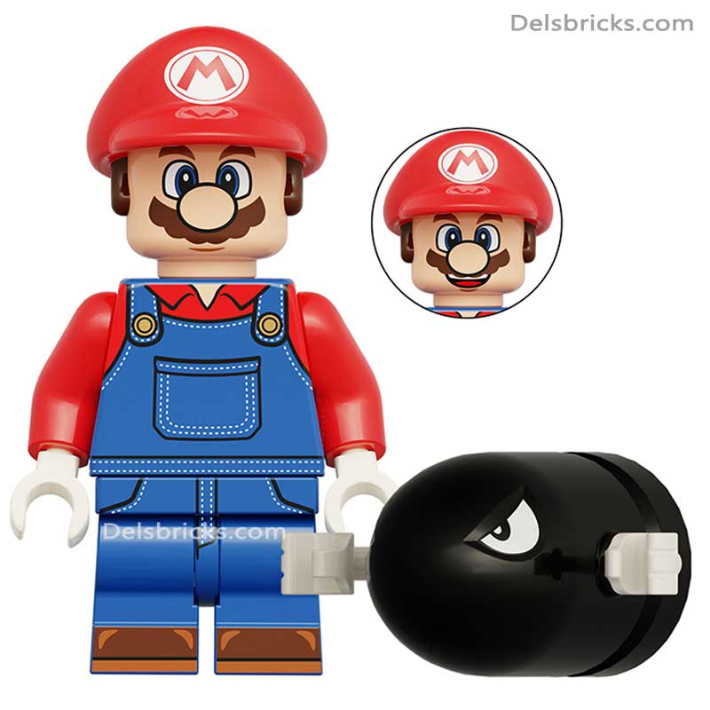 Mario (The Super Mario Bros.) - Custom Building Blocks Mini Figures Compatible with LEGO