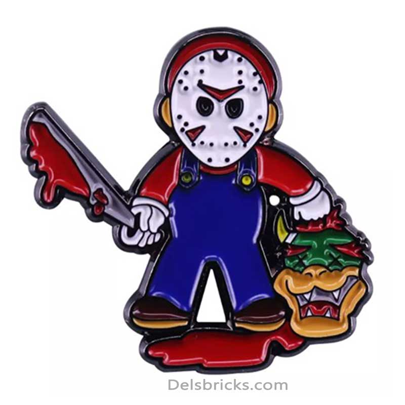 Super Mario Jason Voorhees Mashup - Enamel Pin (Enamel Pins Near Me)