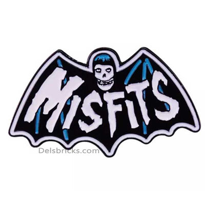 Misfits Crimson Skull Bat - Enamel Pin (Enamel Pins Near Me)