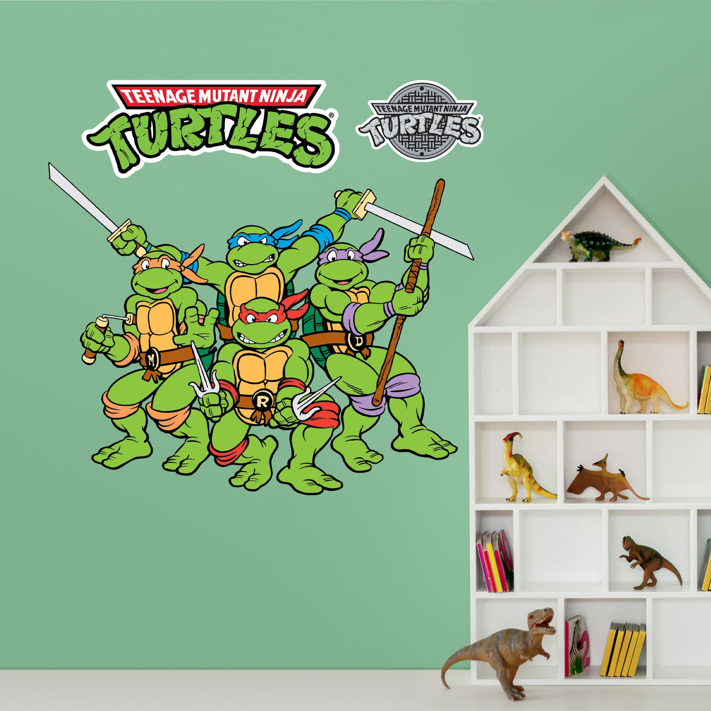 Teenage Mutant Ninja Turtles - RealBig Group Die-Cut Icon Collection - Official Nickelodeon - Reusable Vinyl Wall Decals