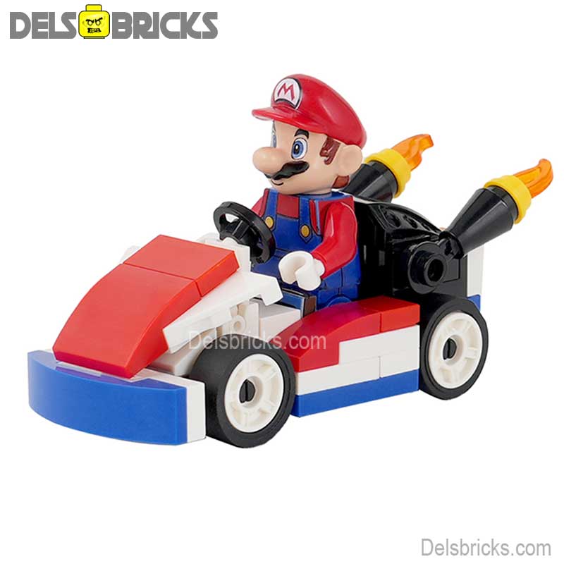 Mario Kart (The Super Mario Bros.) - Custom Building Blocks Mini Figures Compatible with LEGO