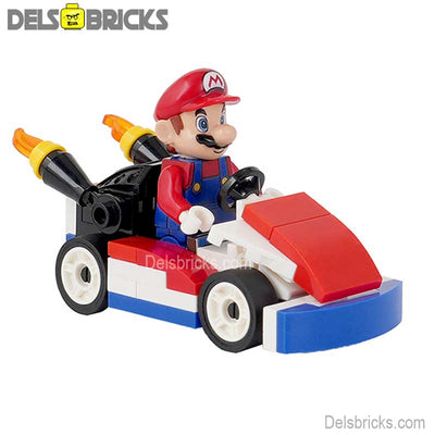 Mario Kart (The Super Mario Bros.) - Custom Building Blocks Mini Figures Compatible with LEGO