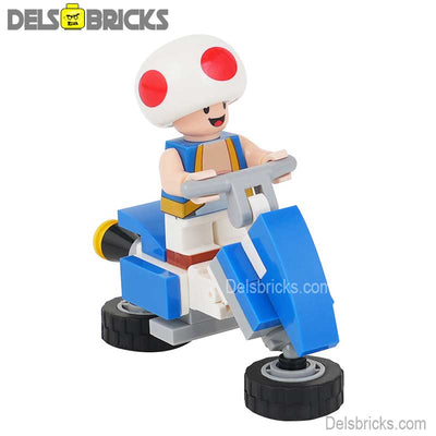 Toad Kart (The Super Mario Bros.) - Custom Building Blocks Mini Figures Compatible with LEGO