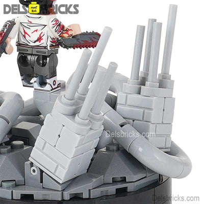 Chainsaw Man Denji & Warzone Playset (Chainsaw Man) - Custom Building Blocks Mini Figures Compatible with LEGO