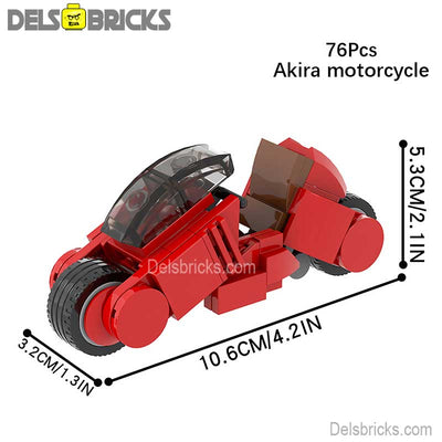 Akira Motorcycle (Akira) - Custom Building Blocks Mini Figures Compatible with LEGO