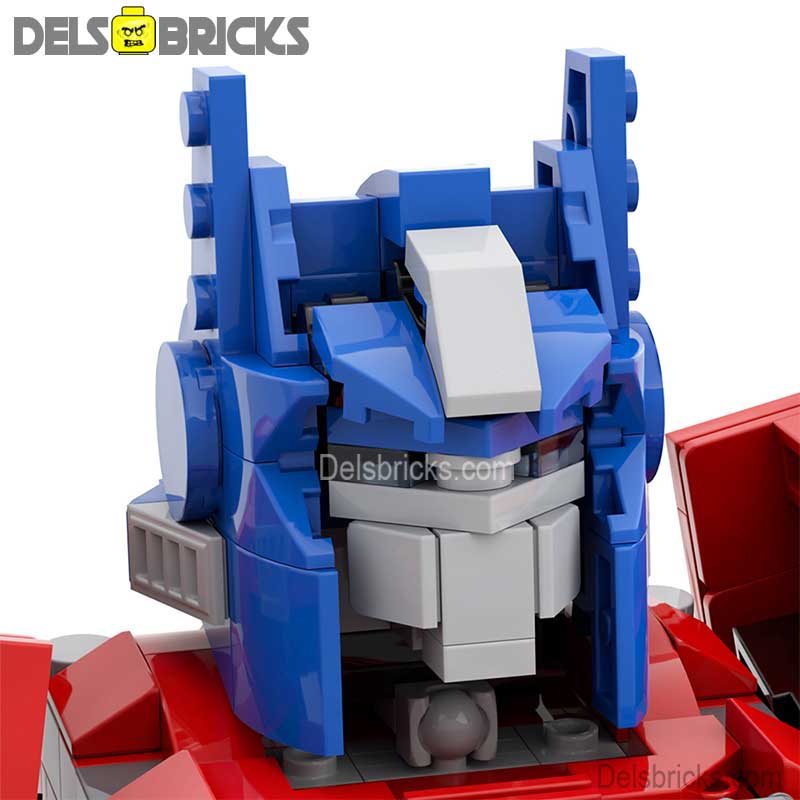 Optimus Prime Large Size Transformers Custom Building Blocks Mini Display Geek Inc