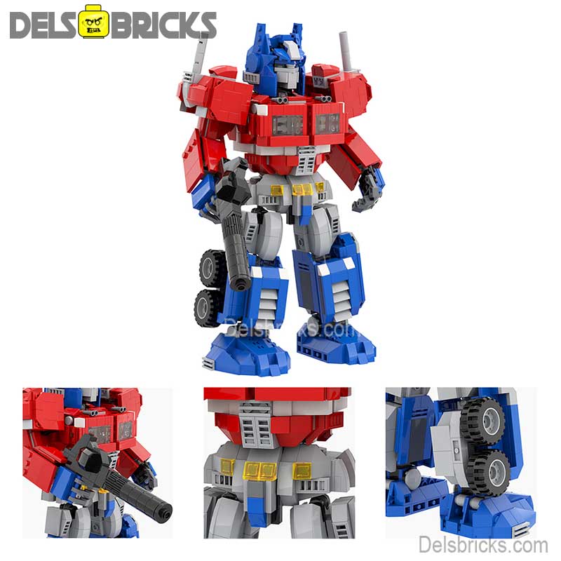 Optimus Prime Large Size (Transformers) - Custom Building Blocks Mini Figures Compatible with LEGO