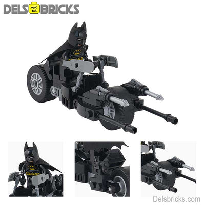 Batman & Batcycle (DC) - Custom Building Blocks Mini Figures Compatible with LEGO