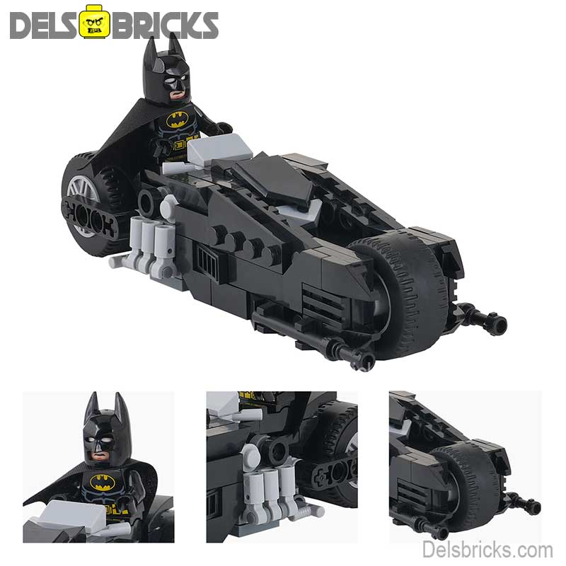 Batman & Batcycle (DC) - Custom Building Blocks Mini Figures Compatible with LEGO