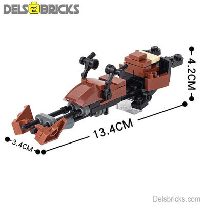 Speeder Bike (Star Wars) - Custom Building Blocks Mini Figures Compatible with LEGO
