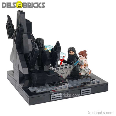 Palpatine's Throne Rey & Kylo Ren (Star Wars) - Custom Building Blocks Mini Figures Compatible with LEGO