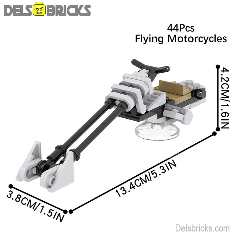 Speeder Bike from Mandalorian (Star Wars) - Custom Building Blocks Mini Figures Compatible with LEGO