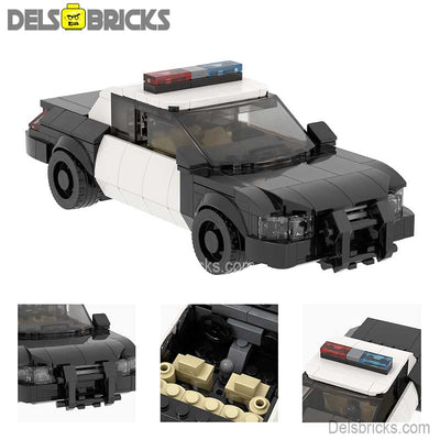 Police Squad Car (Vehicles) - Custom Building Blocks Mini Figures Compatible with LEGO