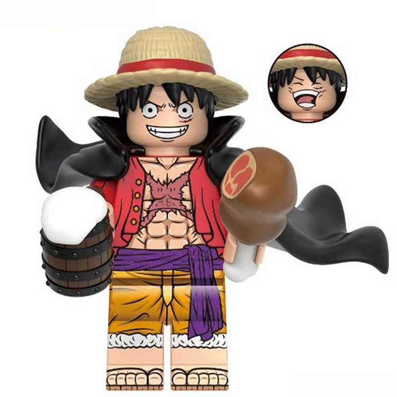 Monkey D Luffy (One Piece) - Custom Building Blocks Mini Figures Compa ...